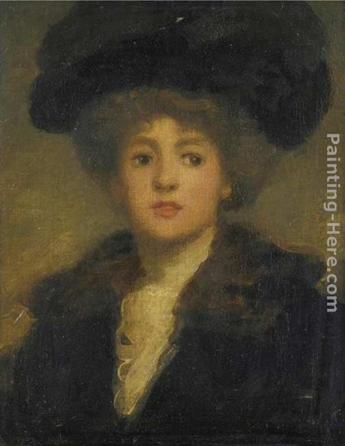 Portrait of a Lady in Black painting - Sir William Quiller Orchardson Portrait of a Lady in Black art painting